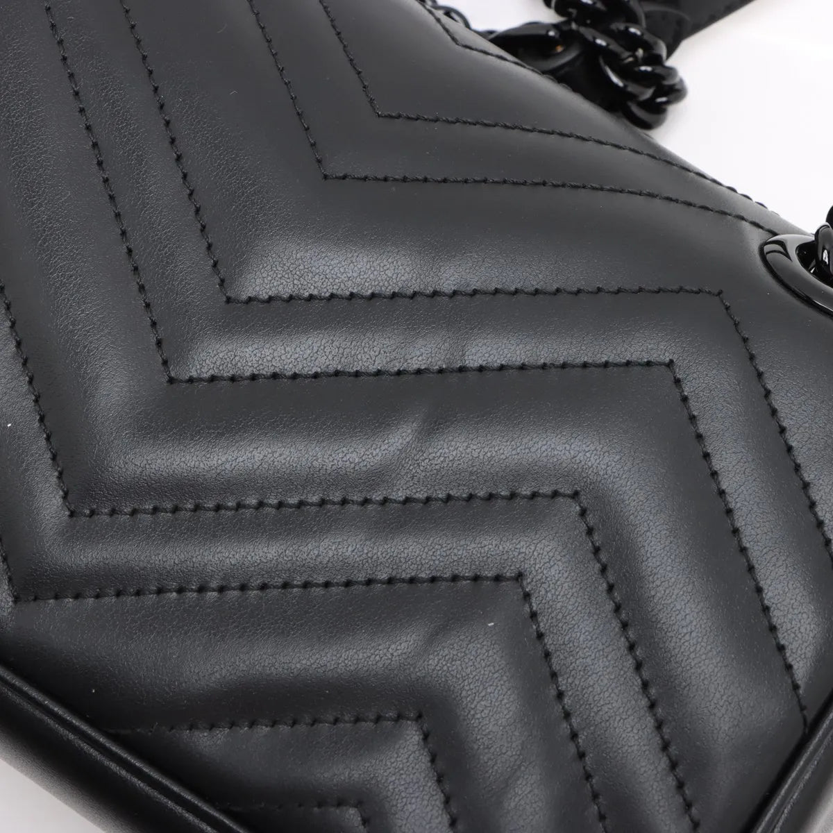 Gucci Black Leather GG Marmont Small Shoulder Bag [Clearance Sale]