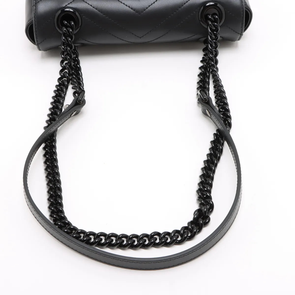 Gucci Black Leather GG Marmont Small Shoulder Bag [Clearance Sale]