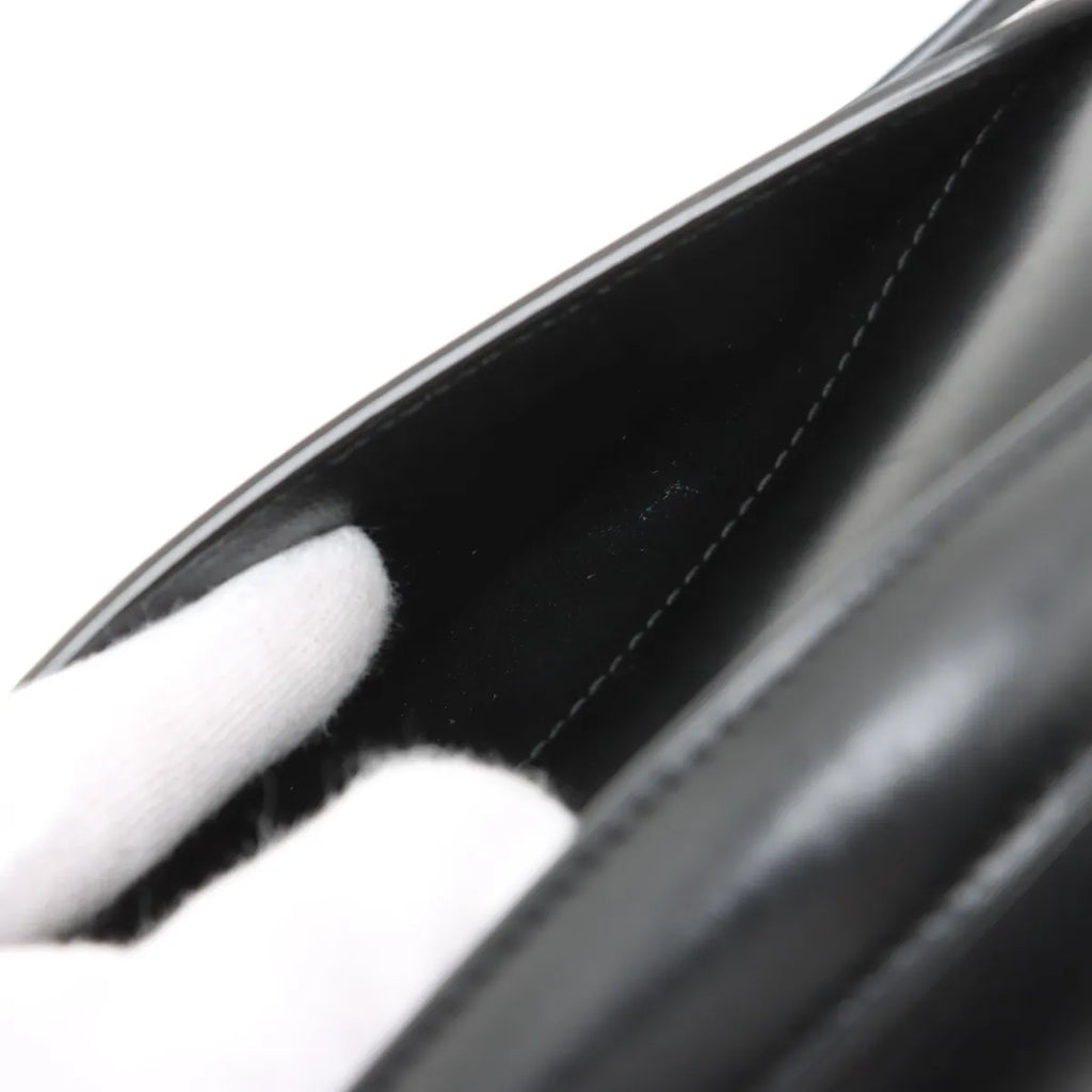 Saint Laurent Black Smooth Leather Cassandra Mini Top Handle [Clearance Sale]