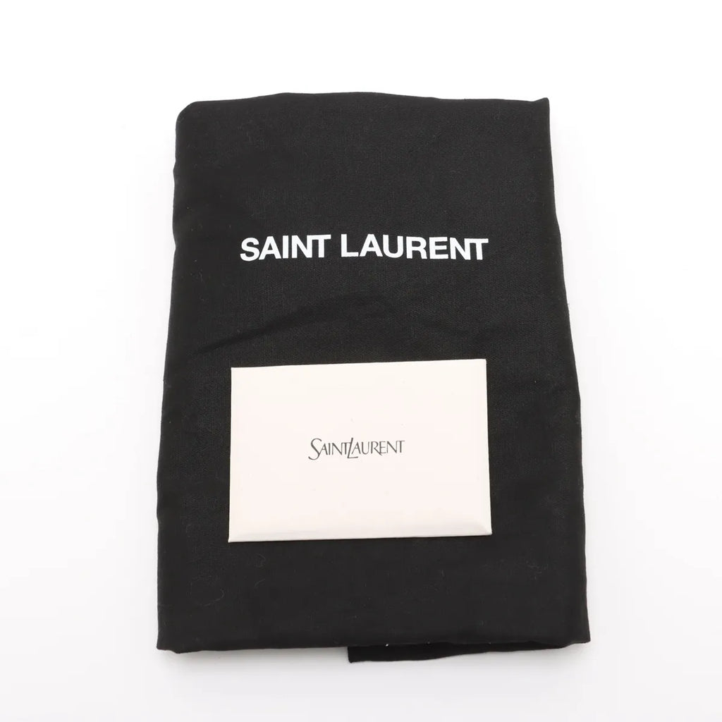 Saint Laurent Black Smooth Leather Cassandra Mini Top Handle [Clearance Sale]