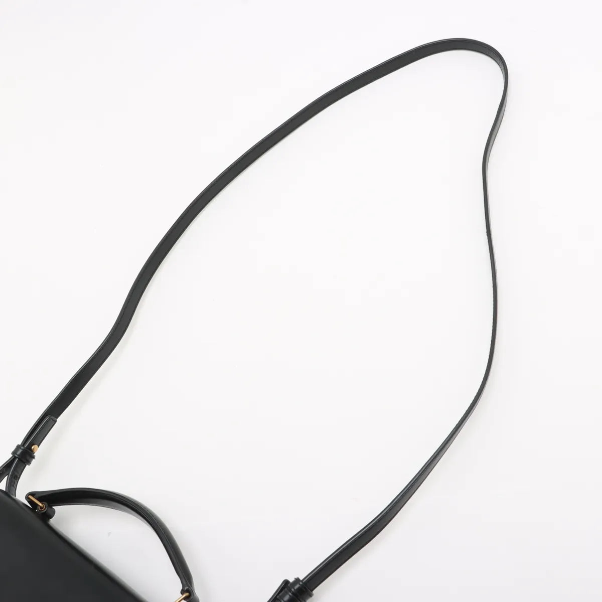 Saint Laurent Black Smooth Leather Cassandra Mini Top Handle [Clearance Sale]
