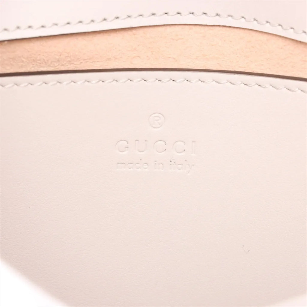 Gucci White Leather GG Marmont Small Shoulder Bag [Clearance Sale]