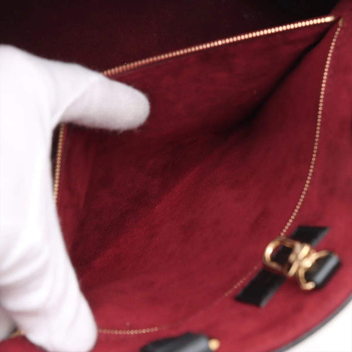 Louis Vuitton Black Beige Bicolor Monogram Empreinte Leather OnTheGo MM [Clearance Sale]