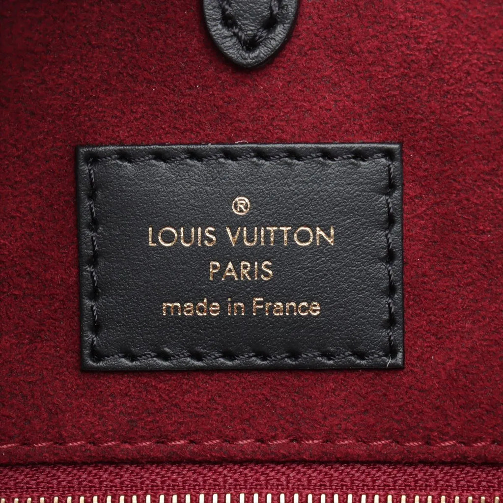 Louis Vuitton Black Beige Bicolor Monogram Empreinte Leather OnTheGo MM [Clearance Sale]