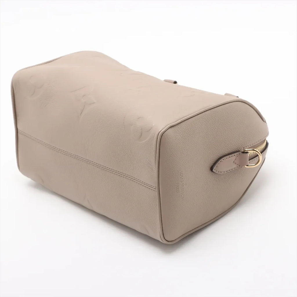 Louis Vuitton Beige Monogram Empreinte Leather Speedy 25 [Clearance Sale]