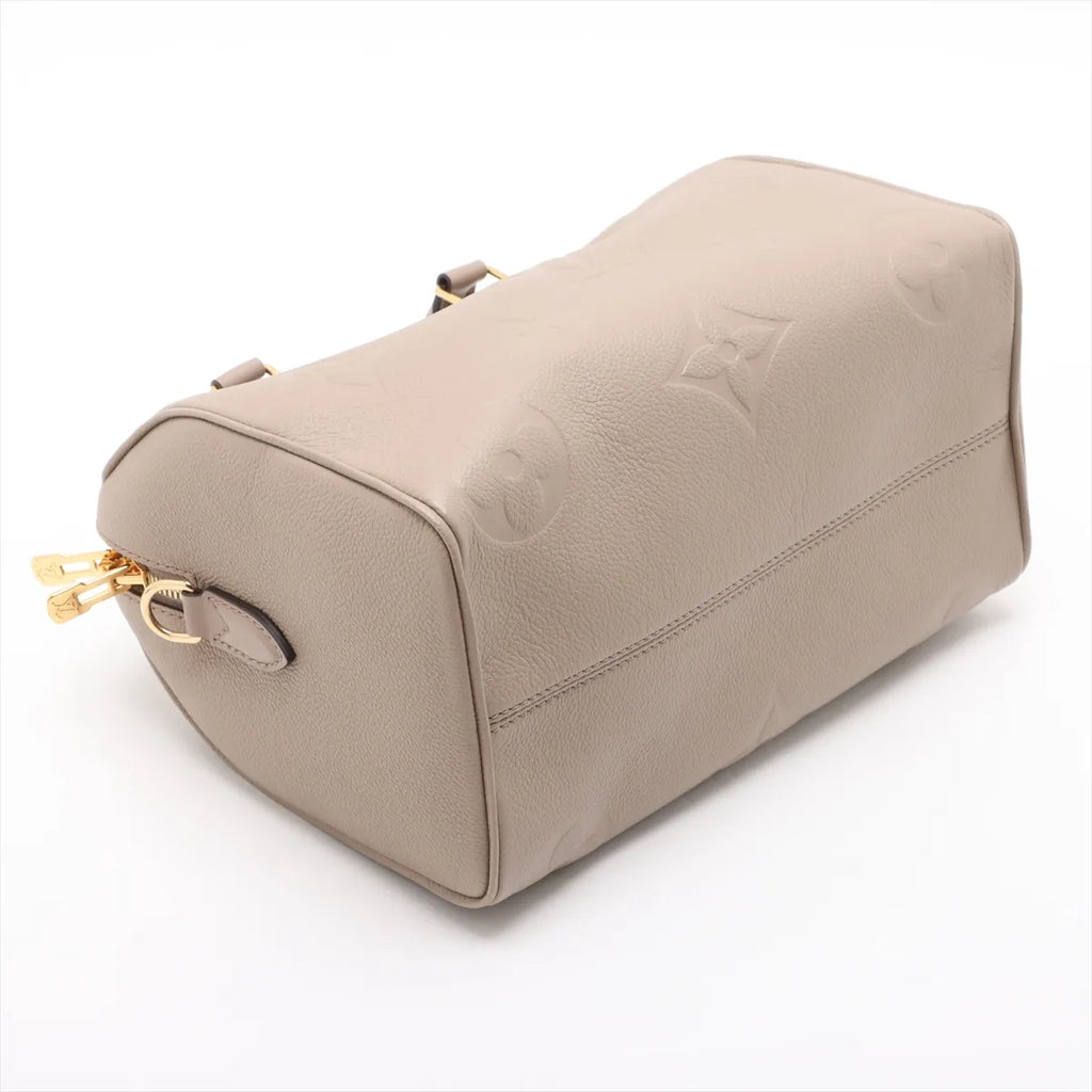 Louis Vuitton Beige Monogram Empreinte Leather Speedy 25 [Clearance Sale]