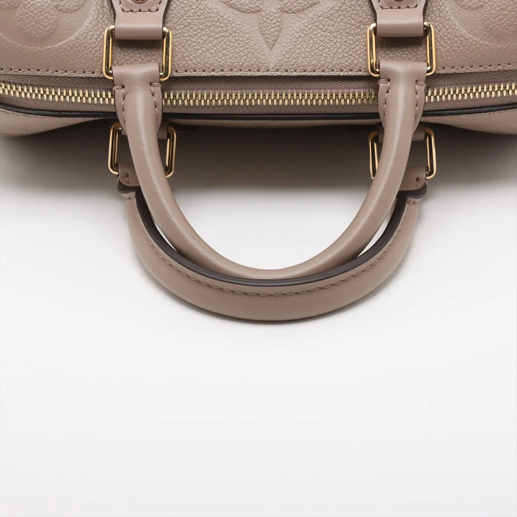 Louis Vuitton Beige Monogram Empreinte Leather Speedy 25 [Clearance Sale]