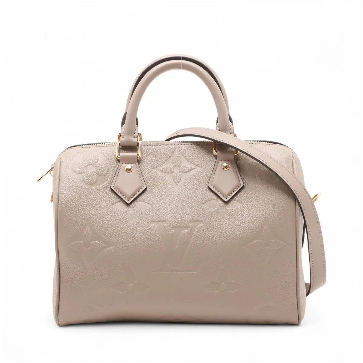 Louis Vuitton Beige Monogram Empreinte Leather Speedy 25 [Clearance Sale]