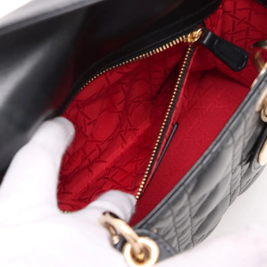 Christian Dior Black Cannage Lambskin Small Lady Dior Bag [Clearance Sale]