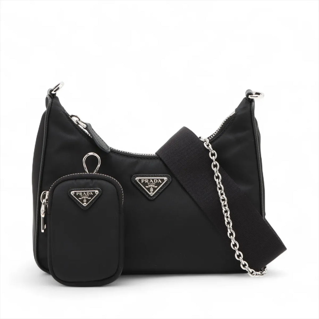 Prada Black Re-Edition 2005 Re-Nylon Shoulder Bag [Clearance Sale]