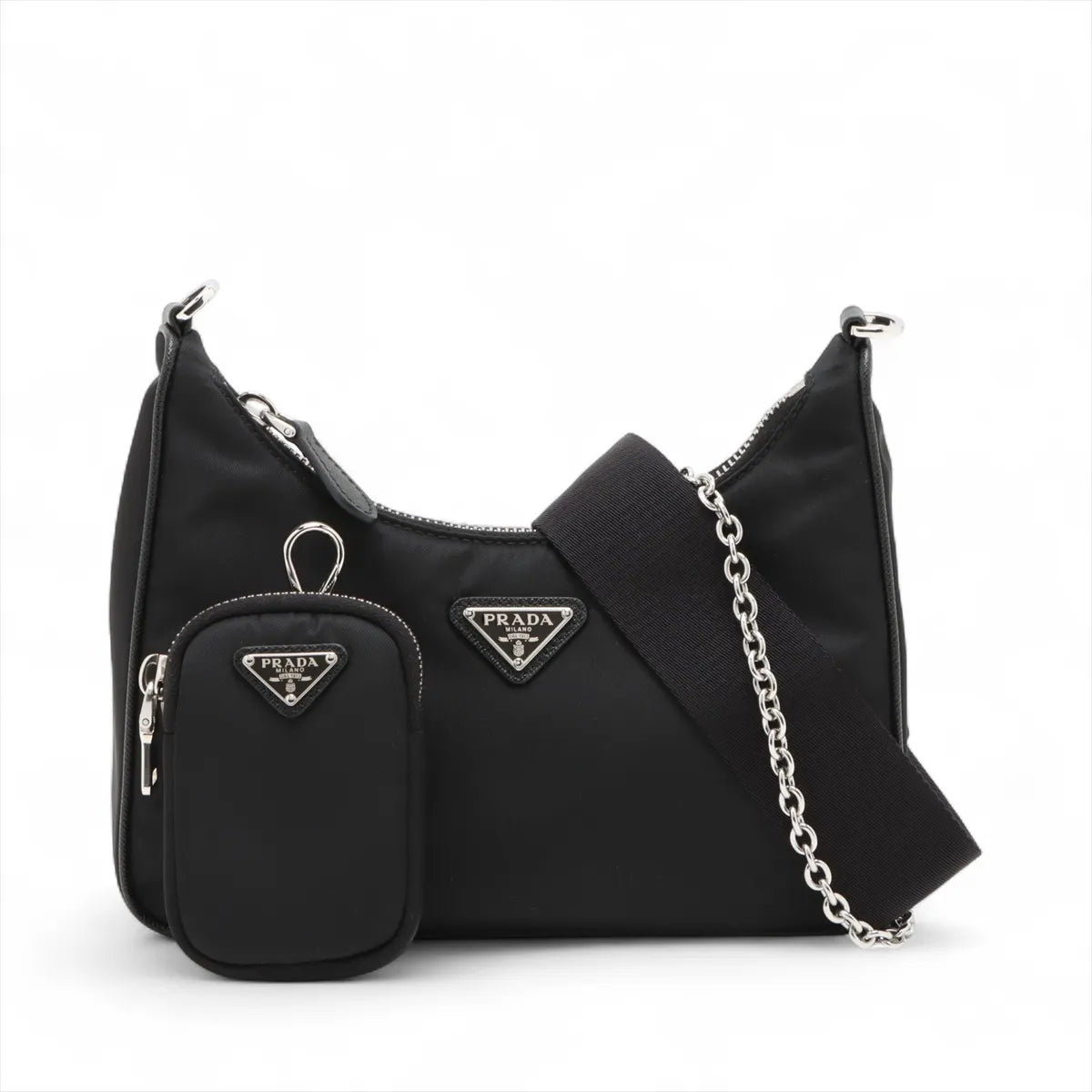 Prada Black Re-Edition 2005 Re-Nylon Shoulder Bag [Clearance Sale]