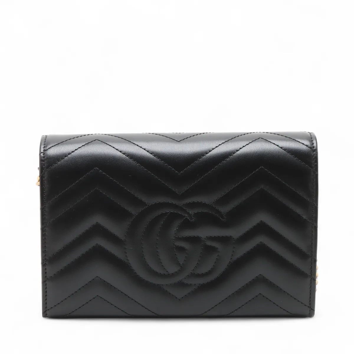 Gucci Black Leather GG Marmont Matelassé Mini Bag [Clearance Sale]