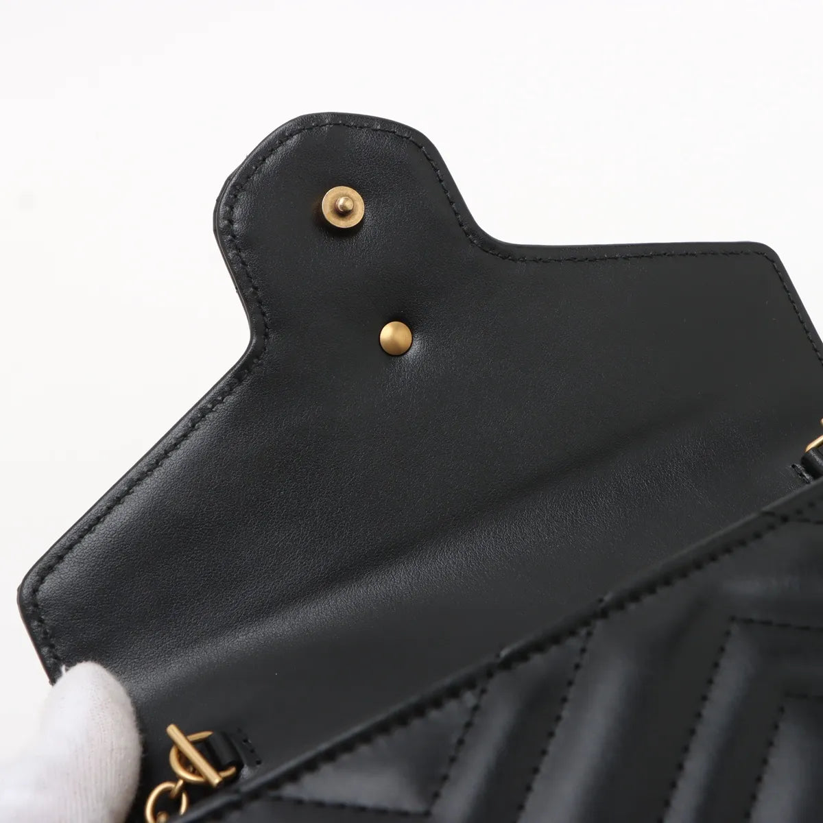 Gucci Black Leather GG Marmont Matelassé Mini Bag [Clearance Sale]