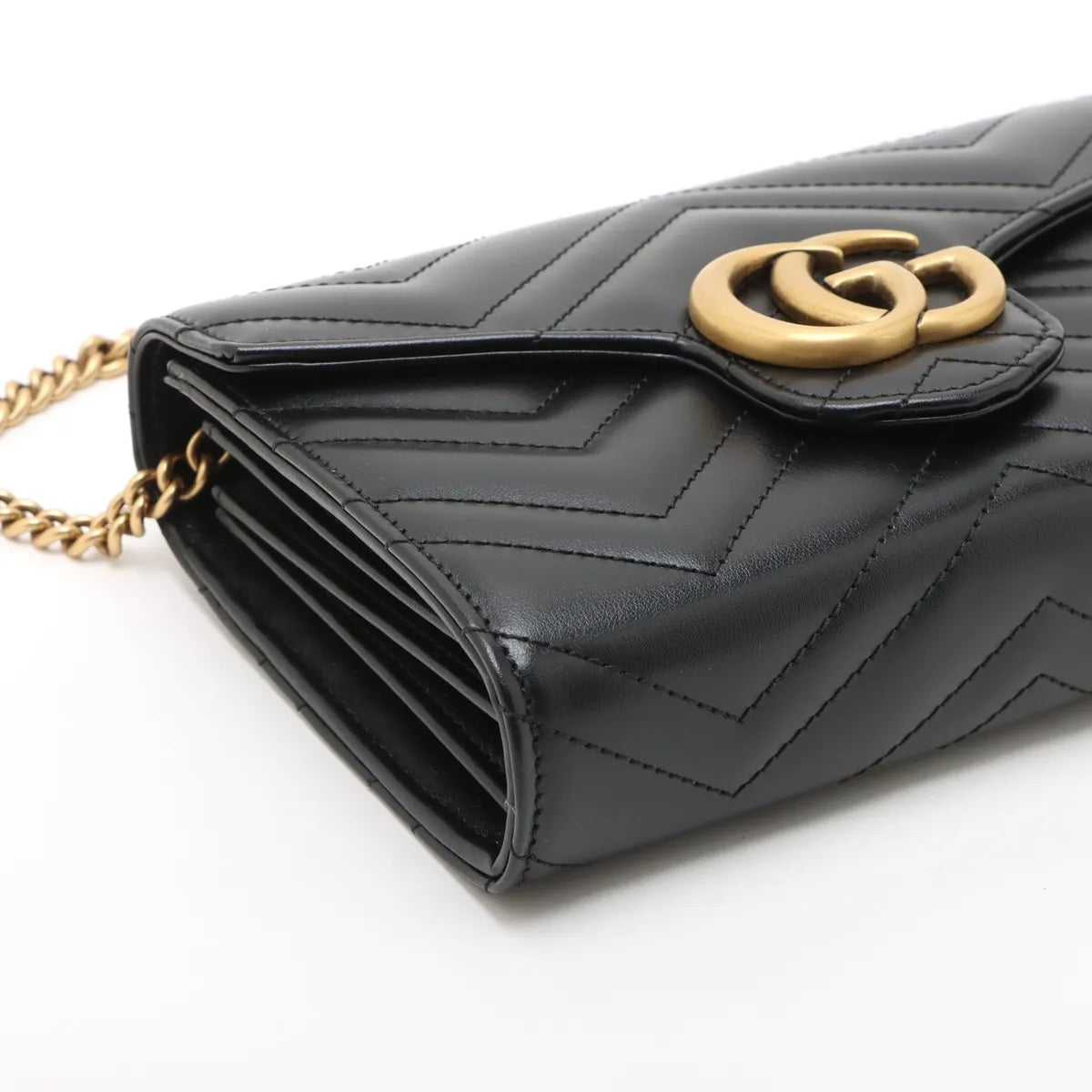 Gucci Black Leather GG Marmont Matelassé Mini Bag [Clearance Sale]