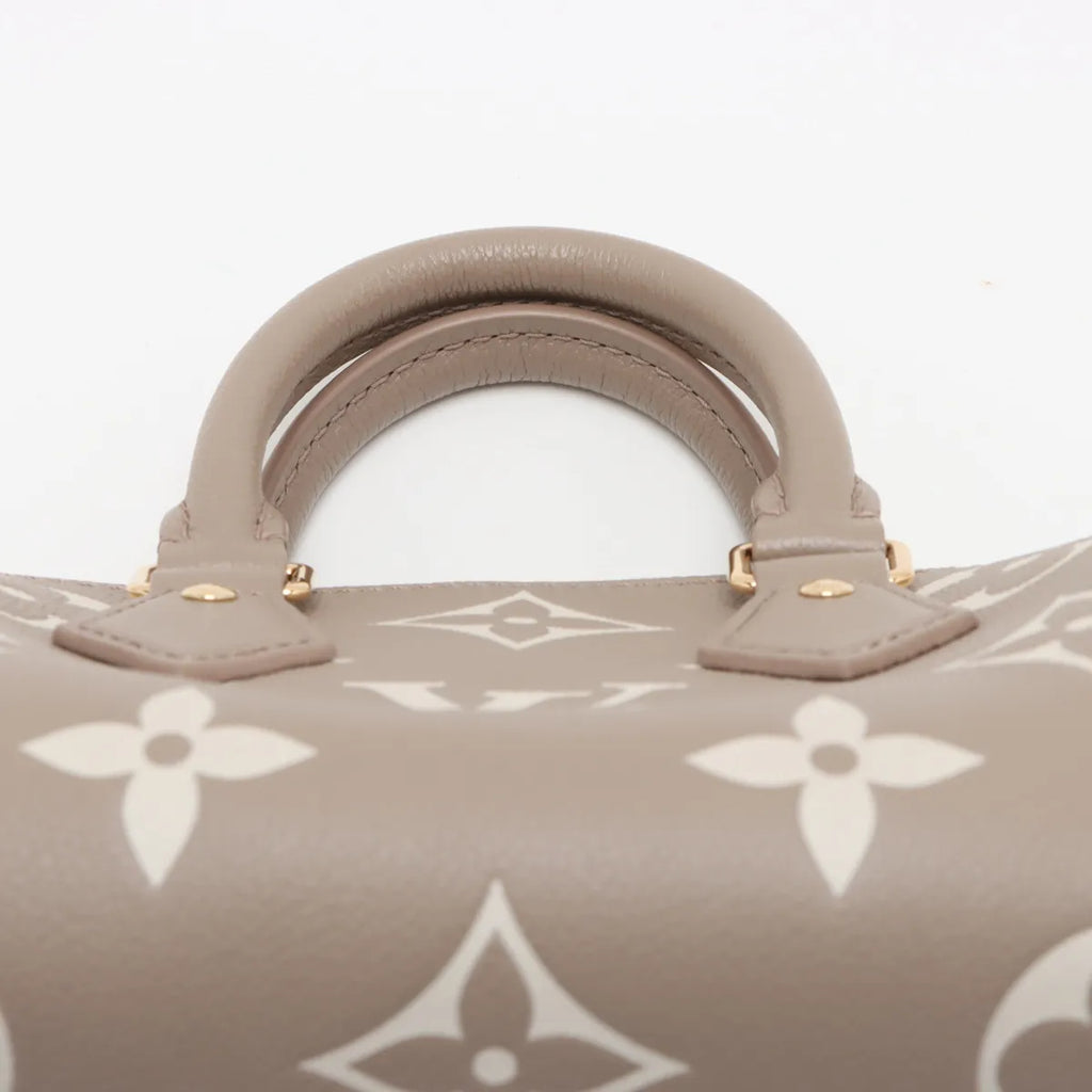 Louis Vuitton Creme BiColour Monogram Empreinte Leather Speedy 20 [Clearance Sale]