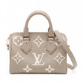 Louis Vuitton Creme BiColour Monogram Empreinte Leather Speedy 20 [Clearance Sale]