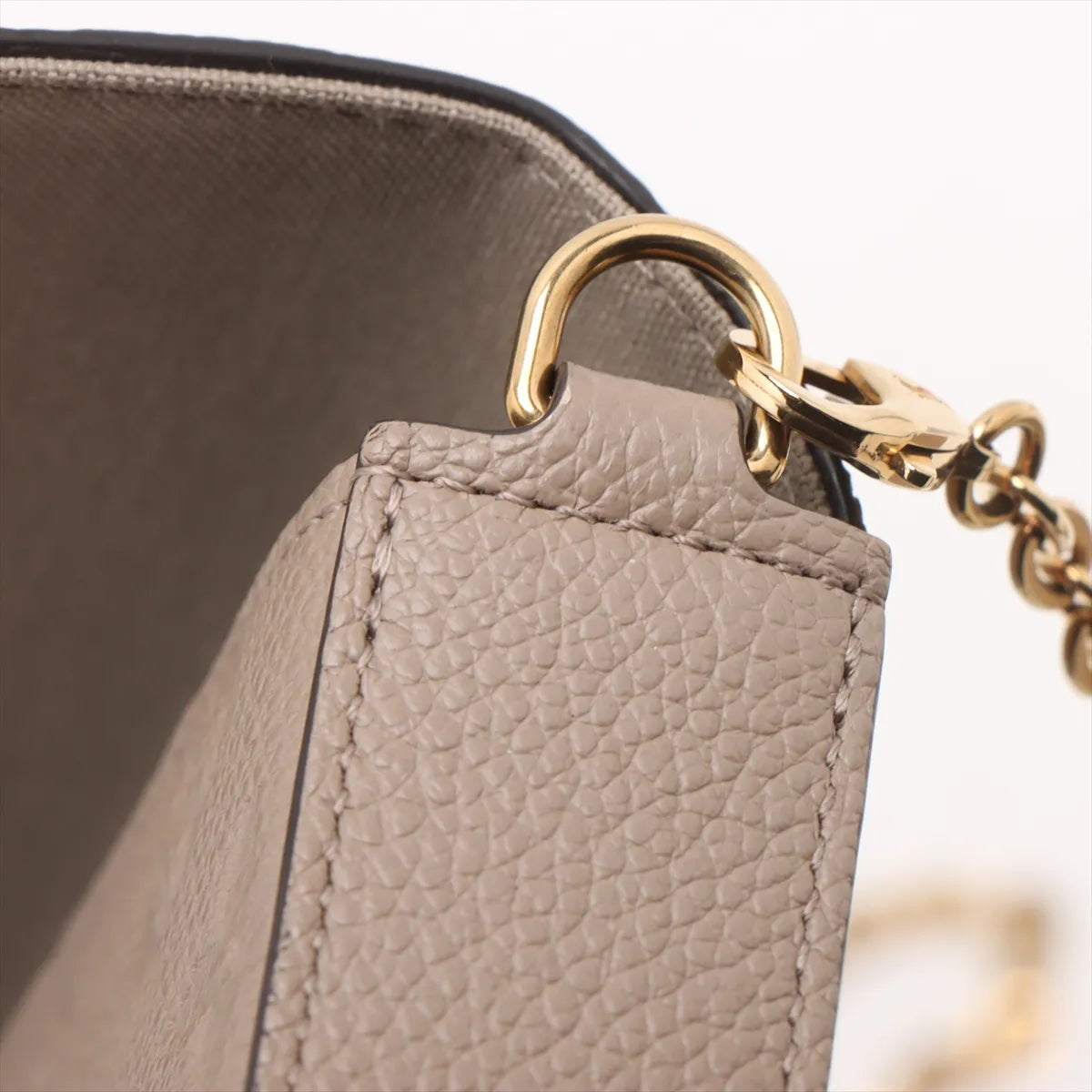 Louis Vuitton Beige Monogram Empreinte Leather Pochette Felicie [Clearance Sale]