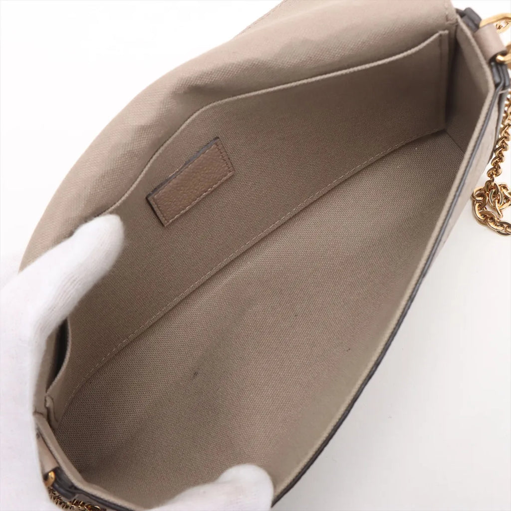 Louis Vuitton Beige Monogram Empreinte Leather Pochette Felicie [Clearance Sale]