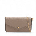 Louis Vuitton Beige Monogram Empreinte Leather Pochette Felicie [Clearance Sale]