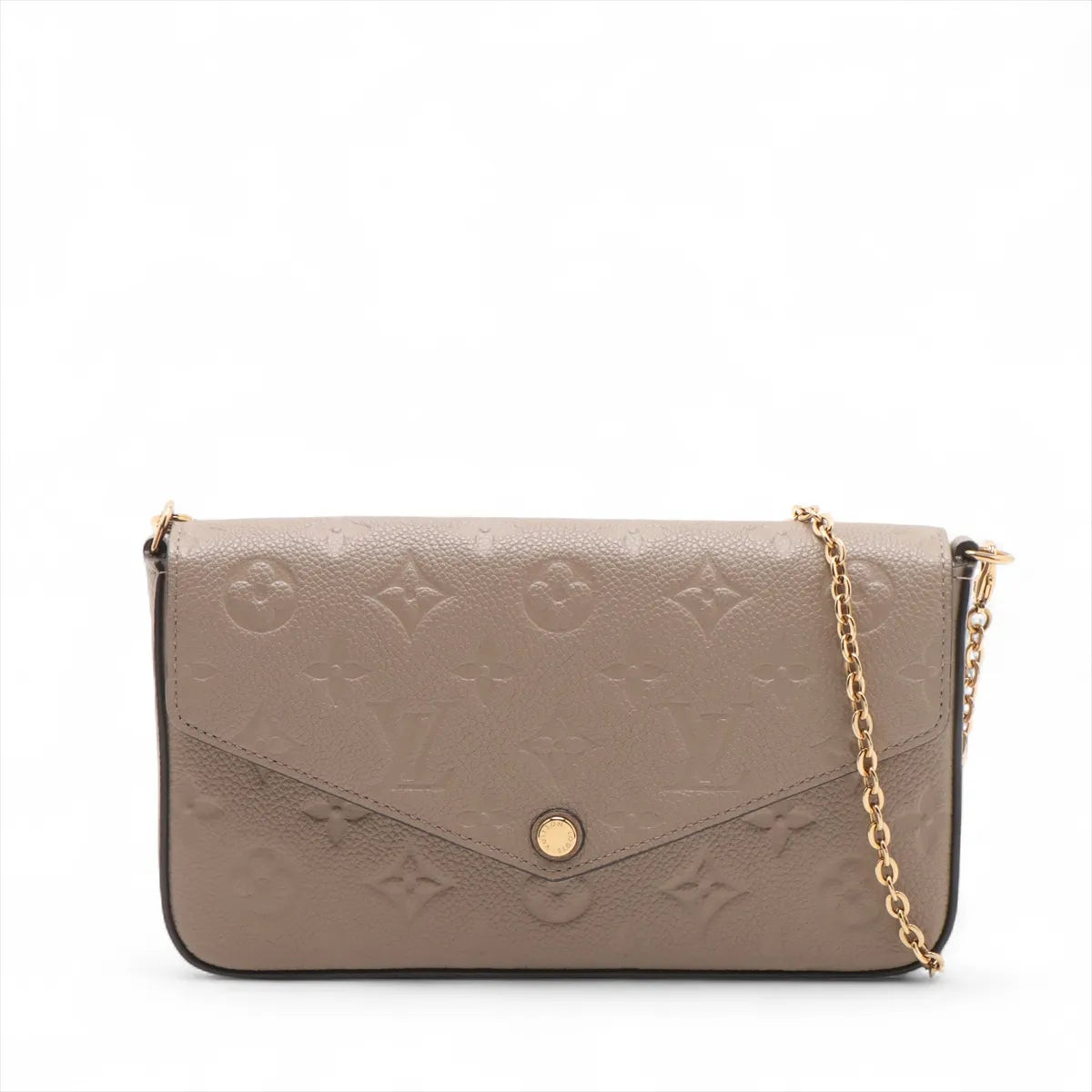 Louis Vuitton Beige Monogram Empreinte Leather Pochette Felicie [Clearance Sale]