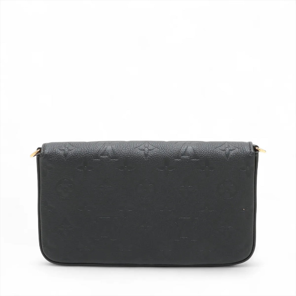 Louis Vuitton Black Monogram Empreinte Leather Pochette Felicie [Clearance Sale]