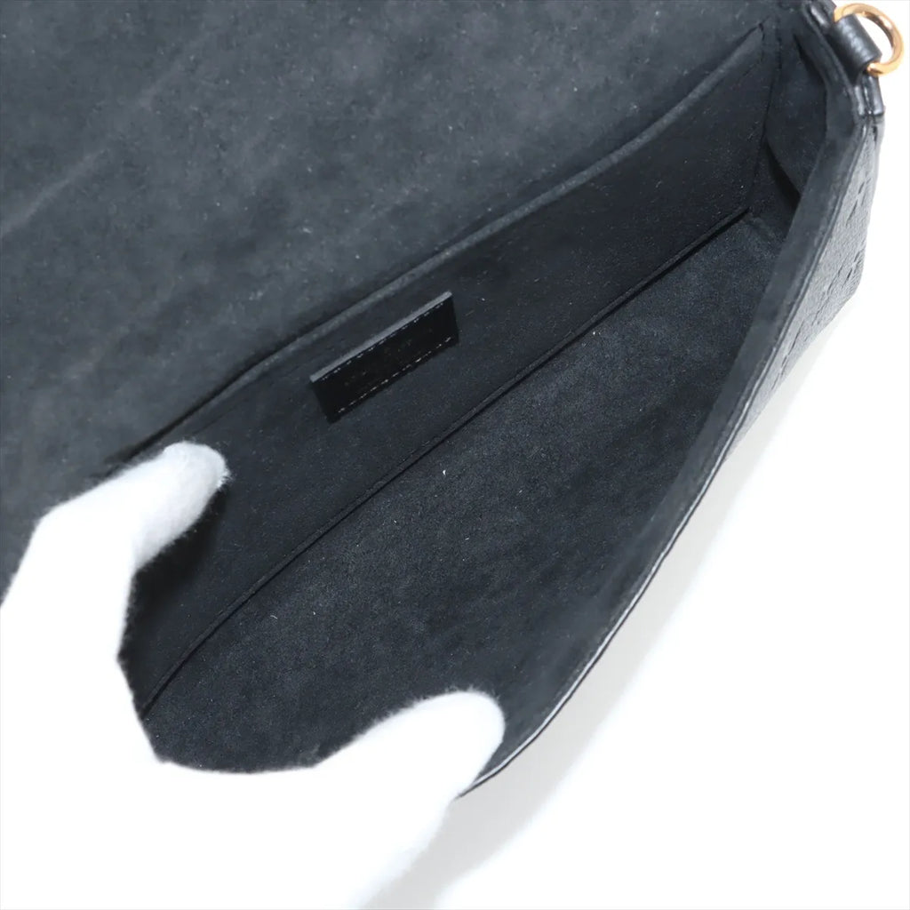 Louis Vuitton Black Monogram Empreinte Leather Pochette Felicie [Clearance Sale]