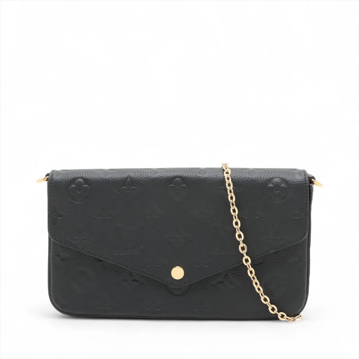 Louis Vuitton Black Monogram Empreinte Leather Pochette Felicie [Clearance Sale]