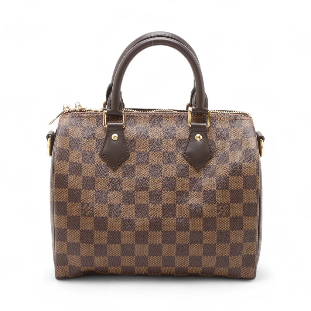 Louis Vuitton Damier Ebene Canvas Speedy 25 Bandouliere [Clearance Sale]