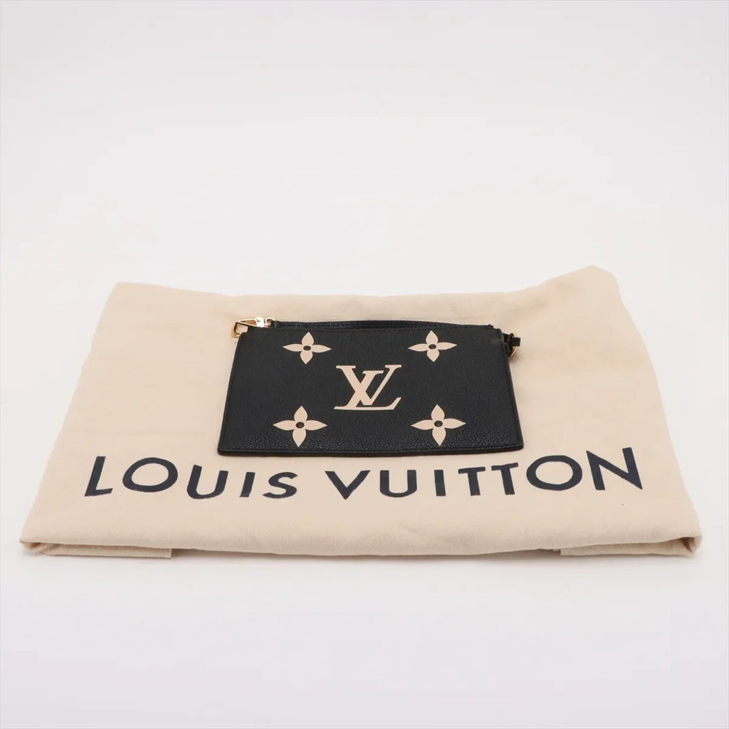 Louis Vuitton Black Beige Bicolor Monogram Empreinte Leather Neonoe MM [Clearance Sale]