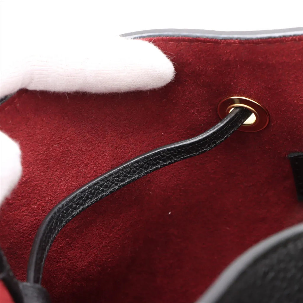 Louis Vuitton Black Beige Bicolor Monogram Empreinte Leather Neonoe MM [Clearance Sale]