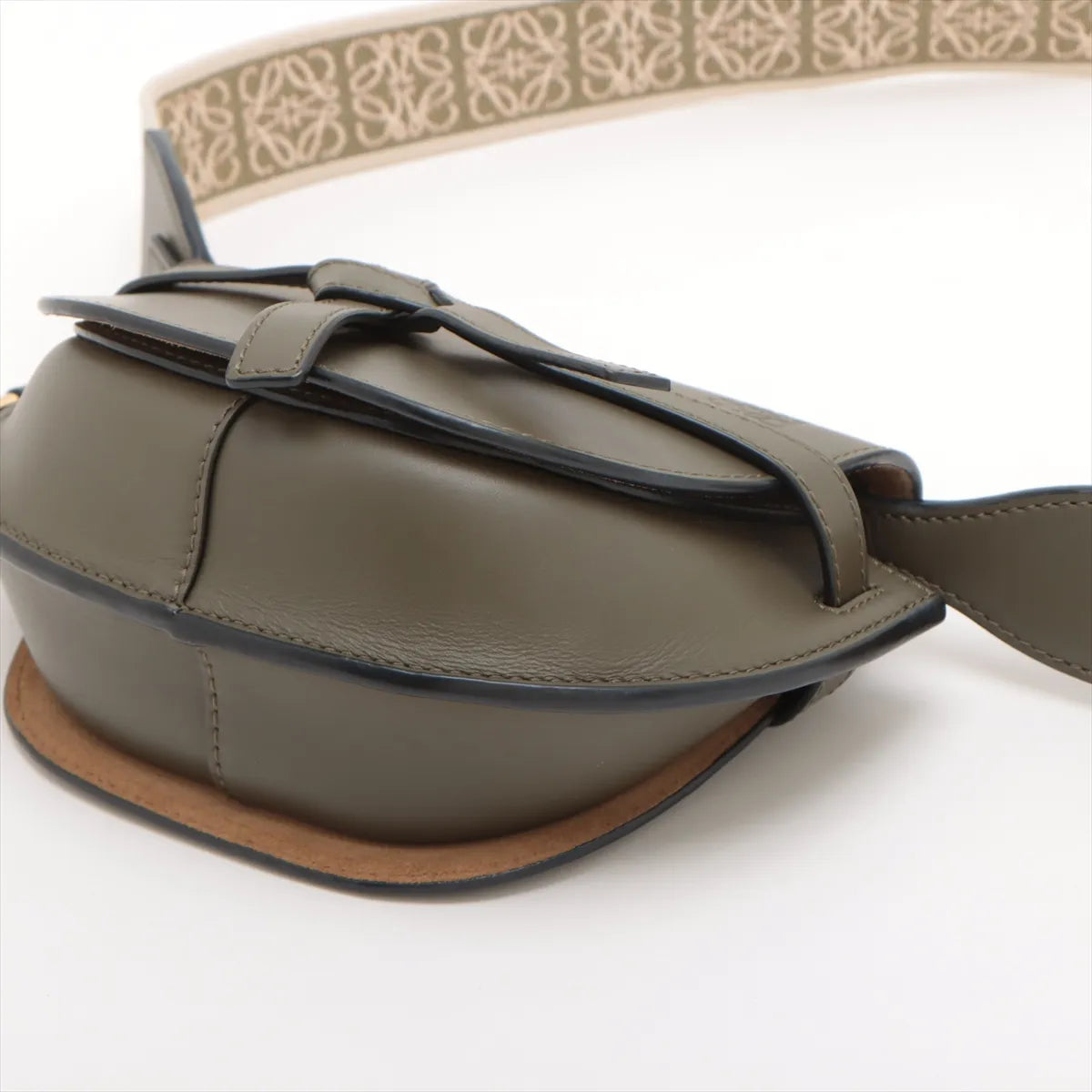 Loewe Khaki Leather Mini Gate Bag [Clearance Sale]