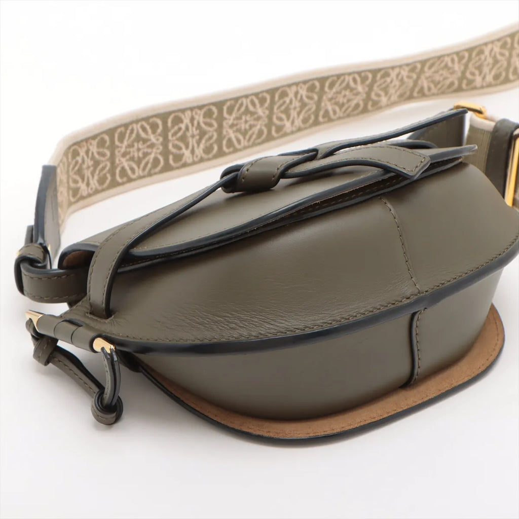 Loewe Khaki Leather Mini Gate Bag [Clearance Sale]