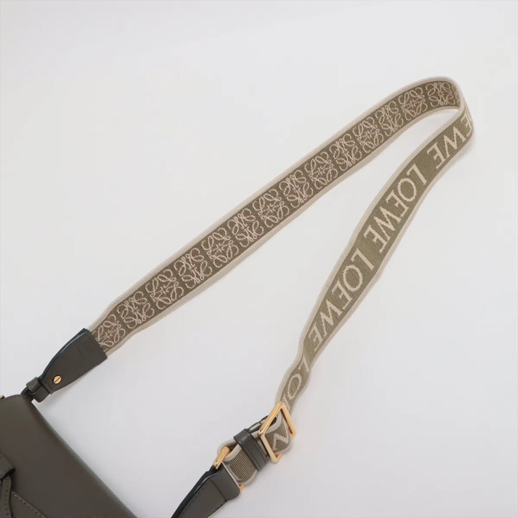 Loewe Khaki Leather Mini Gate Bag [Clearance Sale]