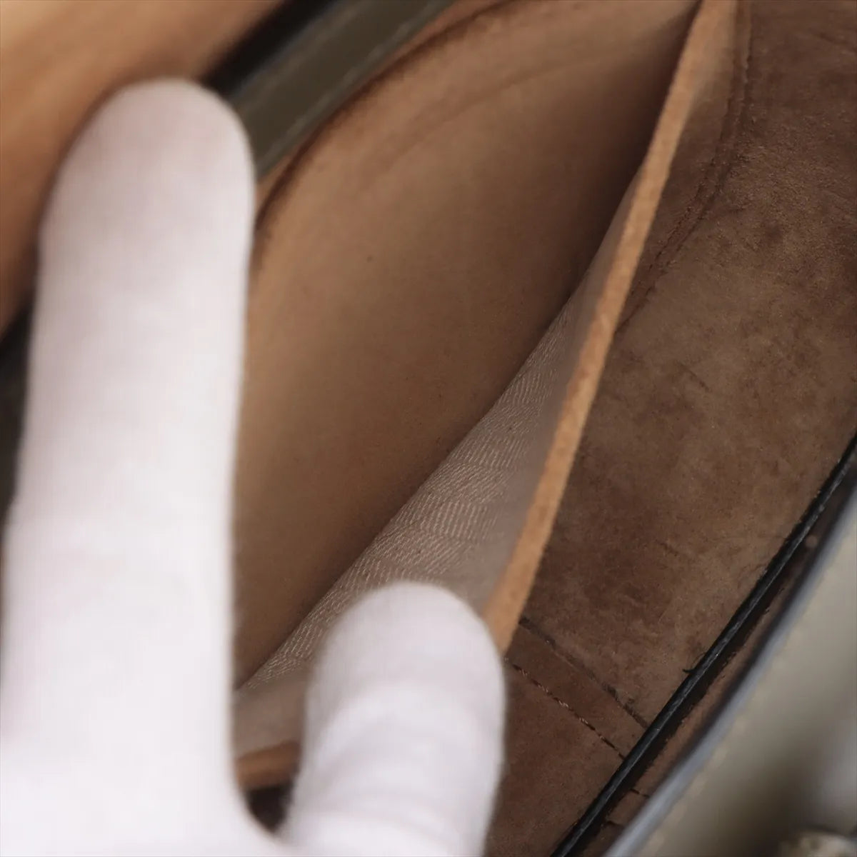 Loewe Khaki Leather Mini Gate Bag [Clearance Sale]