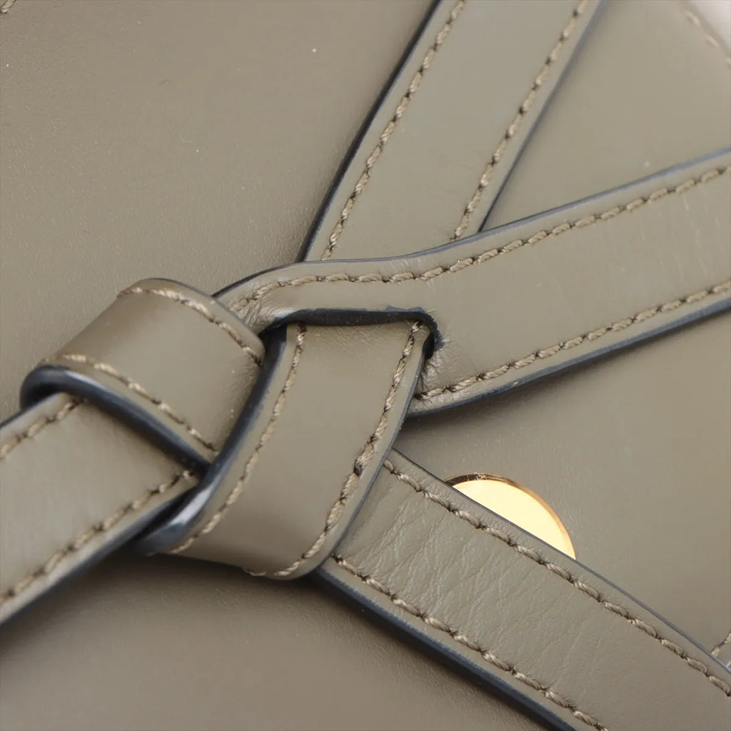 Loewe Khaki Leather Mini Gate Bag [Clearance Sale]