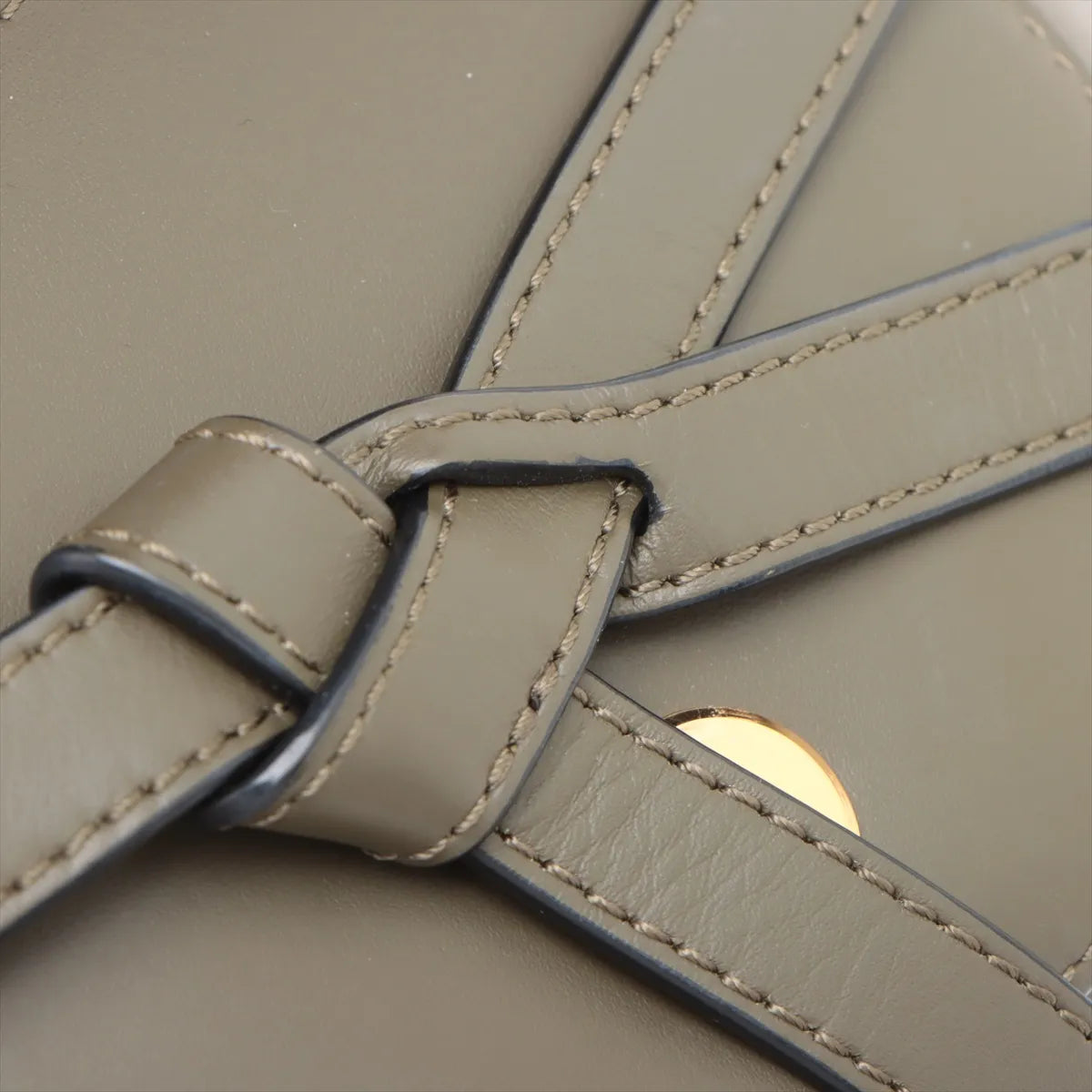 Loewe Khaki Leather Mini Gate Bag [Clearance Sale]