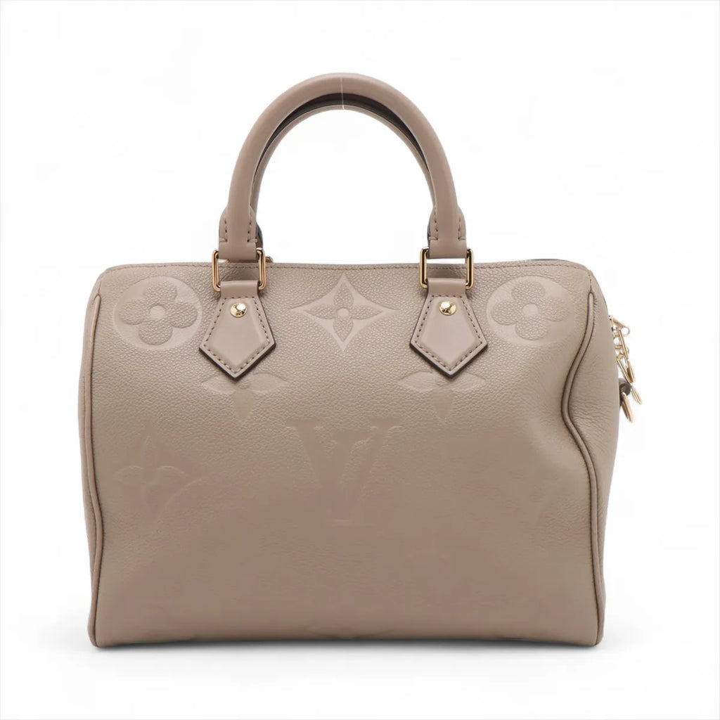 Louis Vuitton Beige Monogram Empreinte Leather Speedy 25 [Clearance Sale]