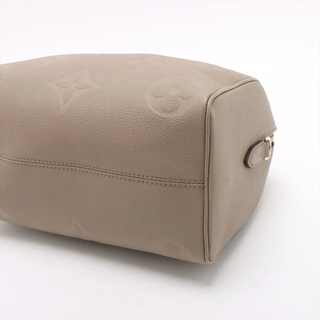Louis Vuitton Beige Monogram Empreinte Leather Speedy 25 [Clearance Sale]