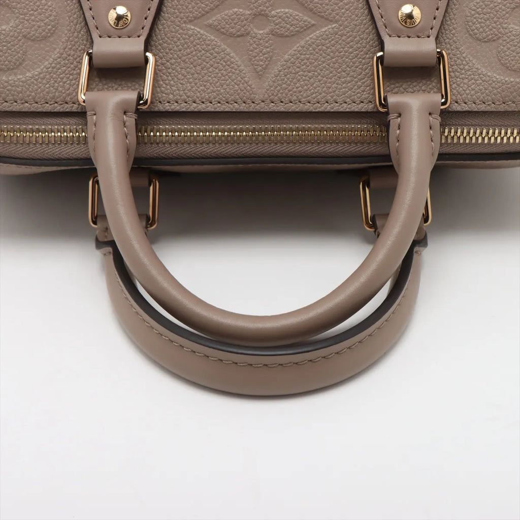 Louis Vuitton Beige Monogram Empreinte Leather Speedy 25 [Clearance Sale]