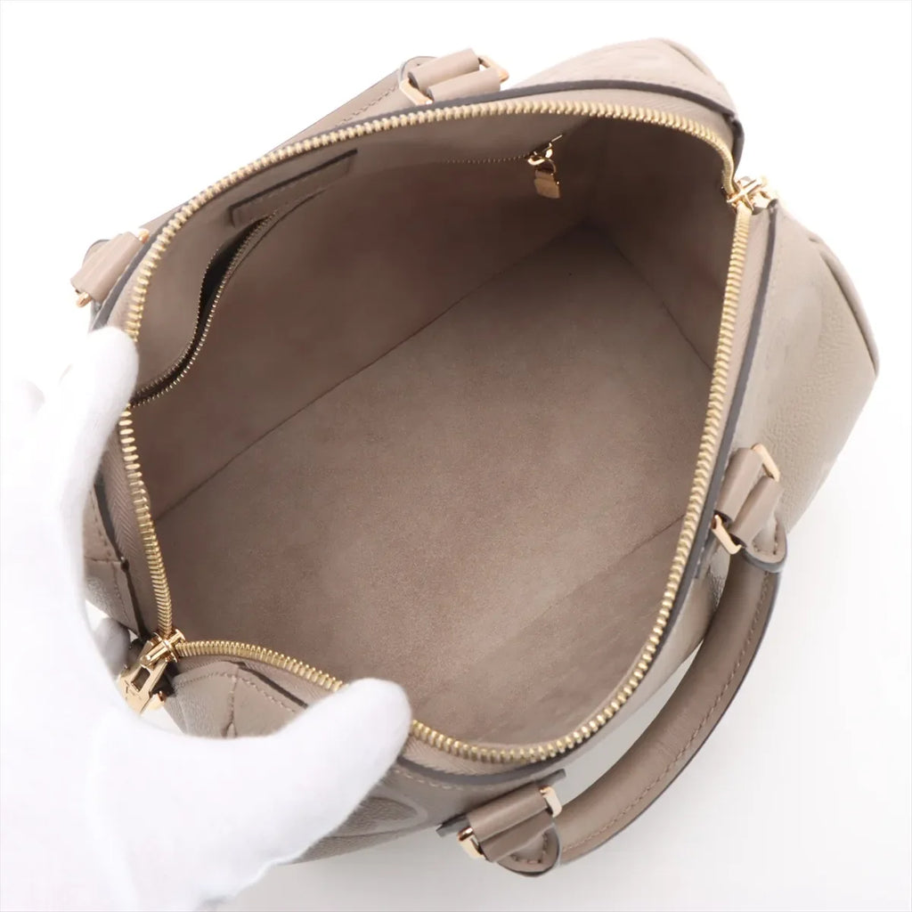 Louis Vuitton Beige Monogram Empreinte Leather Speedy 25 [Clearance Sale]