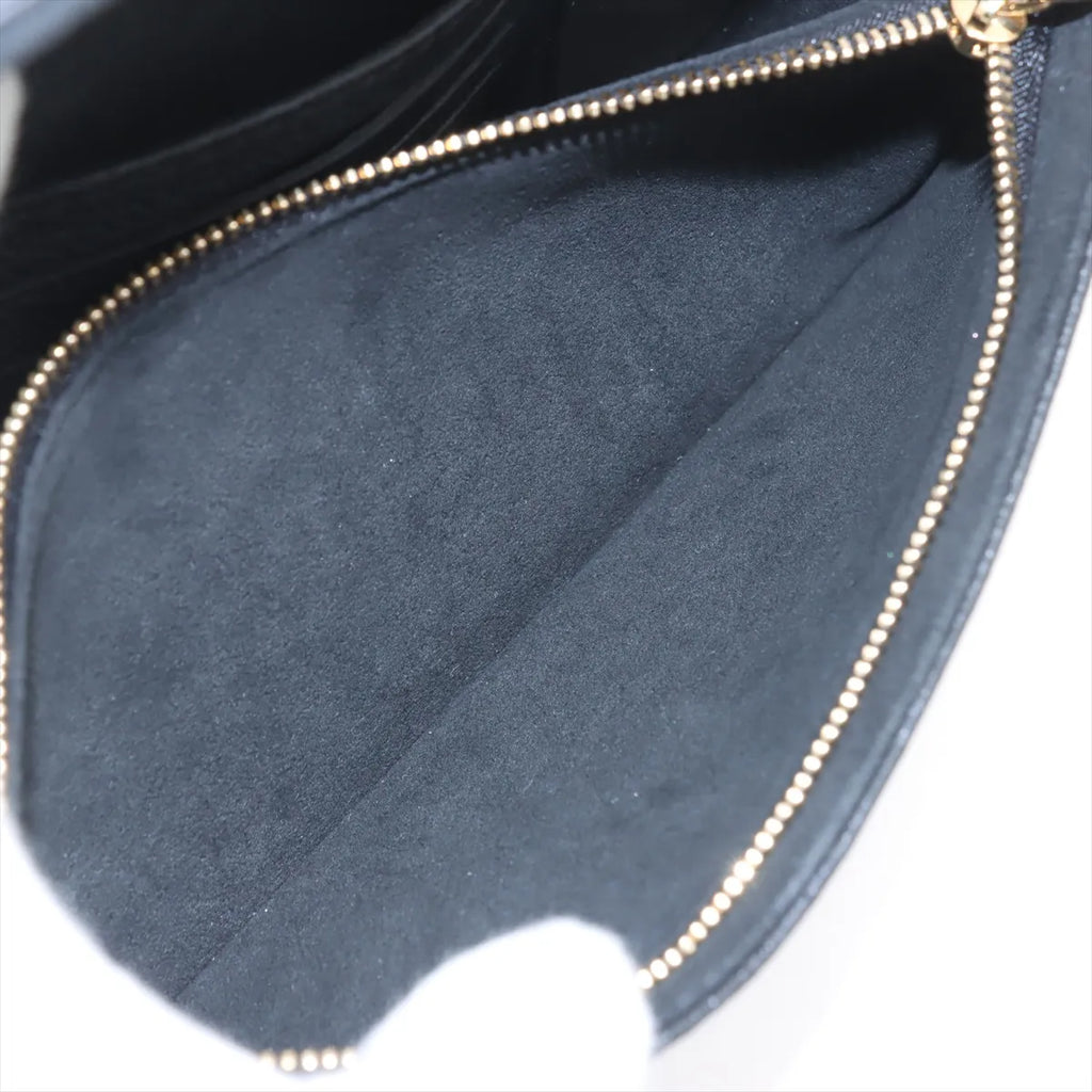 Louis Vuitton Black Monogram Empreinte Leather Wallet On Chain Ivy [Clearance Sale]