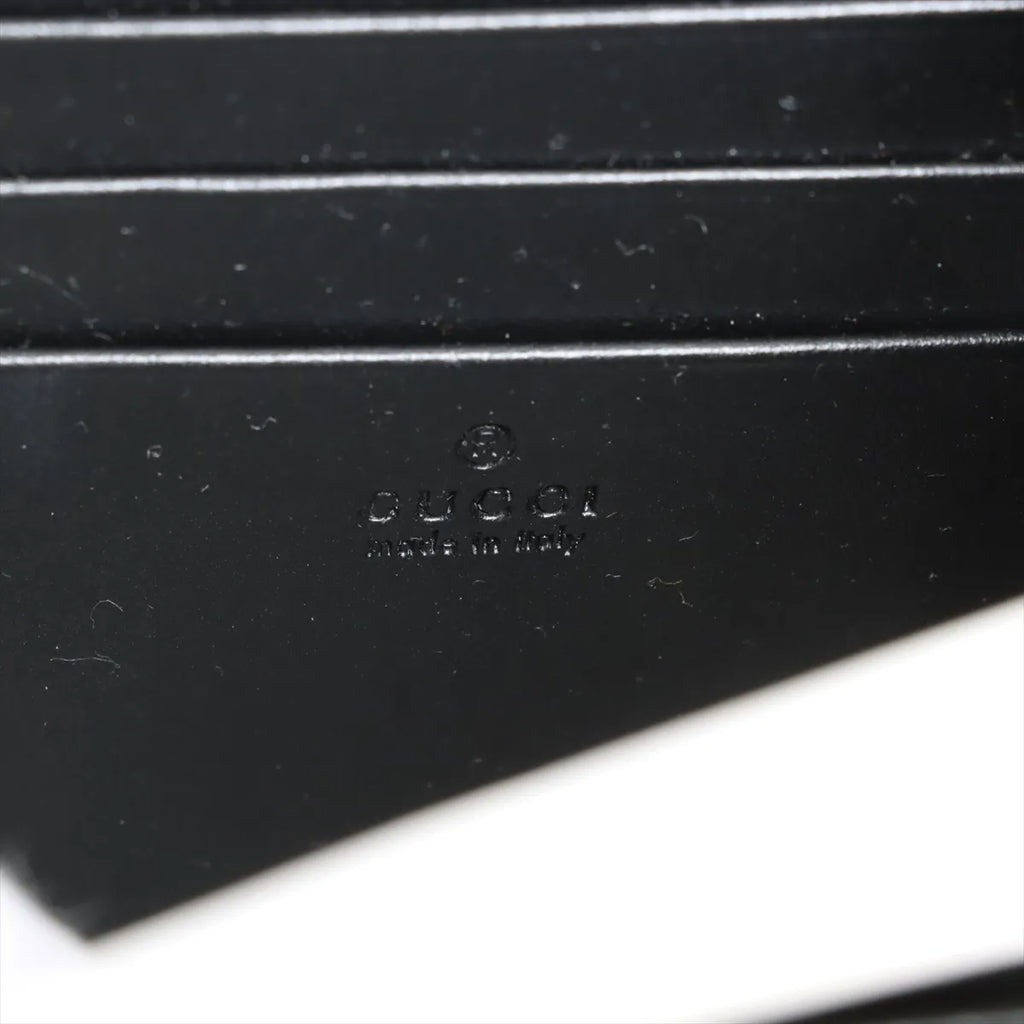 Gucci Black Leather GG Marmont Chain Wallet [Clearance Sale]