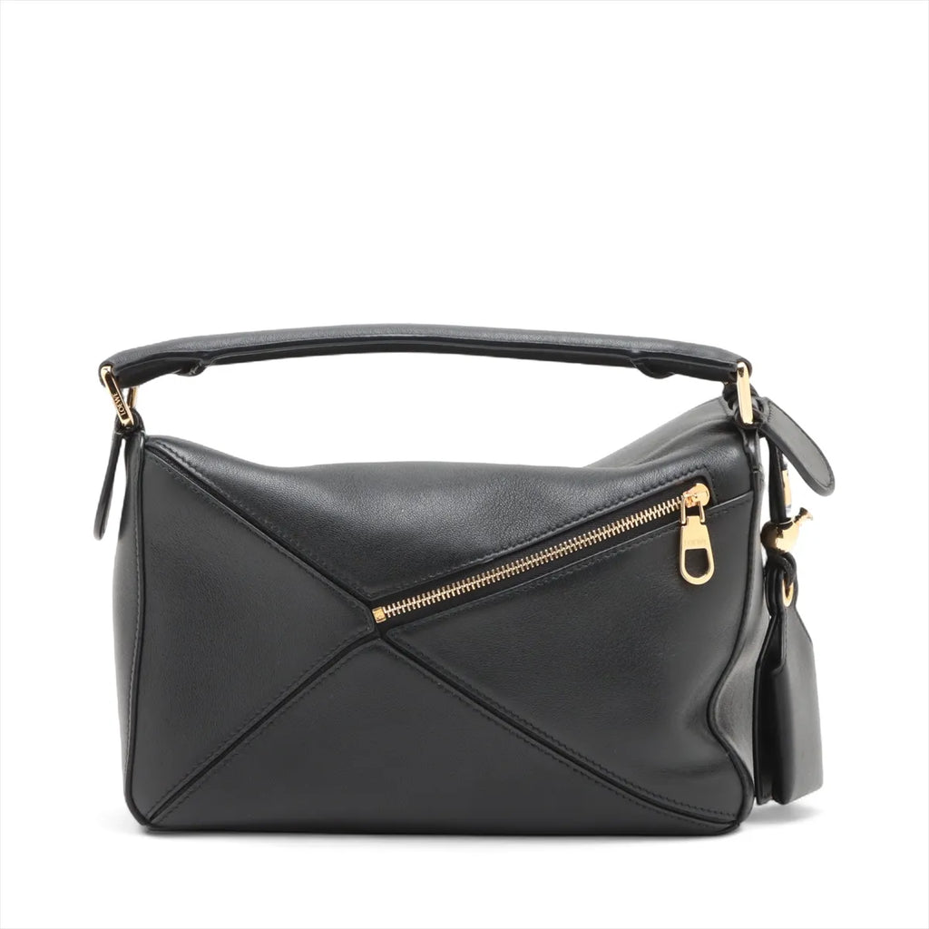 Loewe Black Leather Small Puzzle Bag [Clearance Sale]