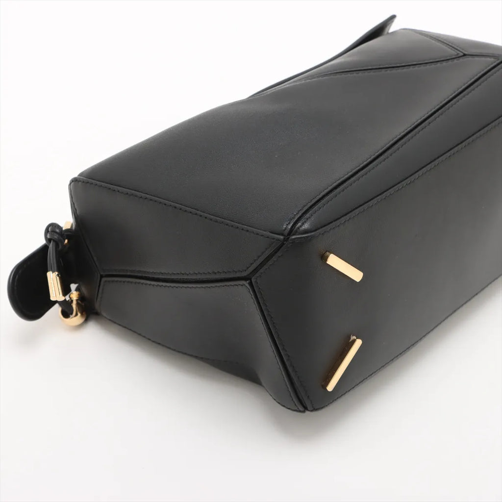 Loewe Black Leather Small Puzzle Bag [Clearance Sale]