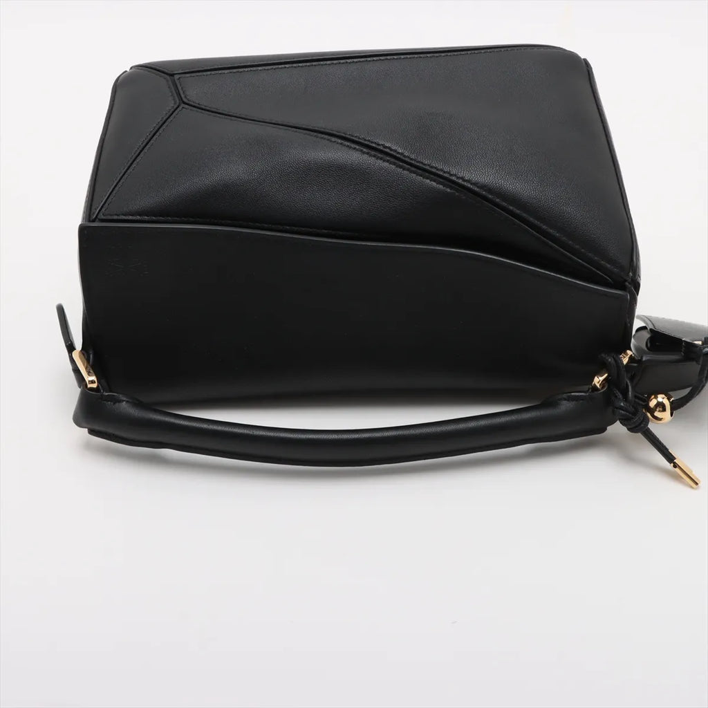 Loewe Black Leather Small Puzzle Bag [Clearance Sale]