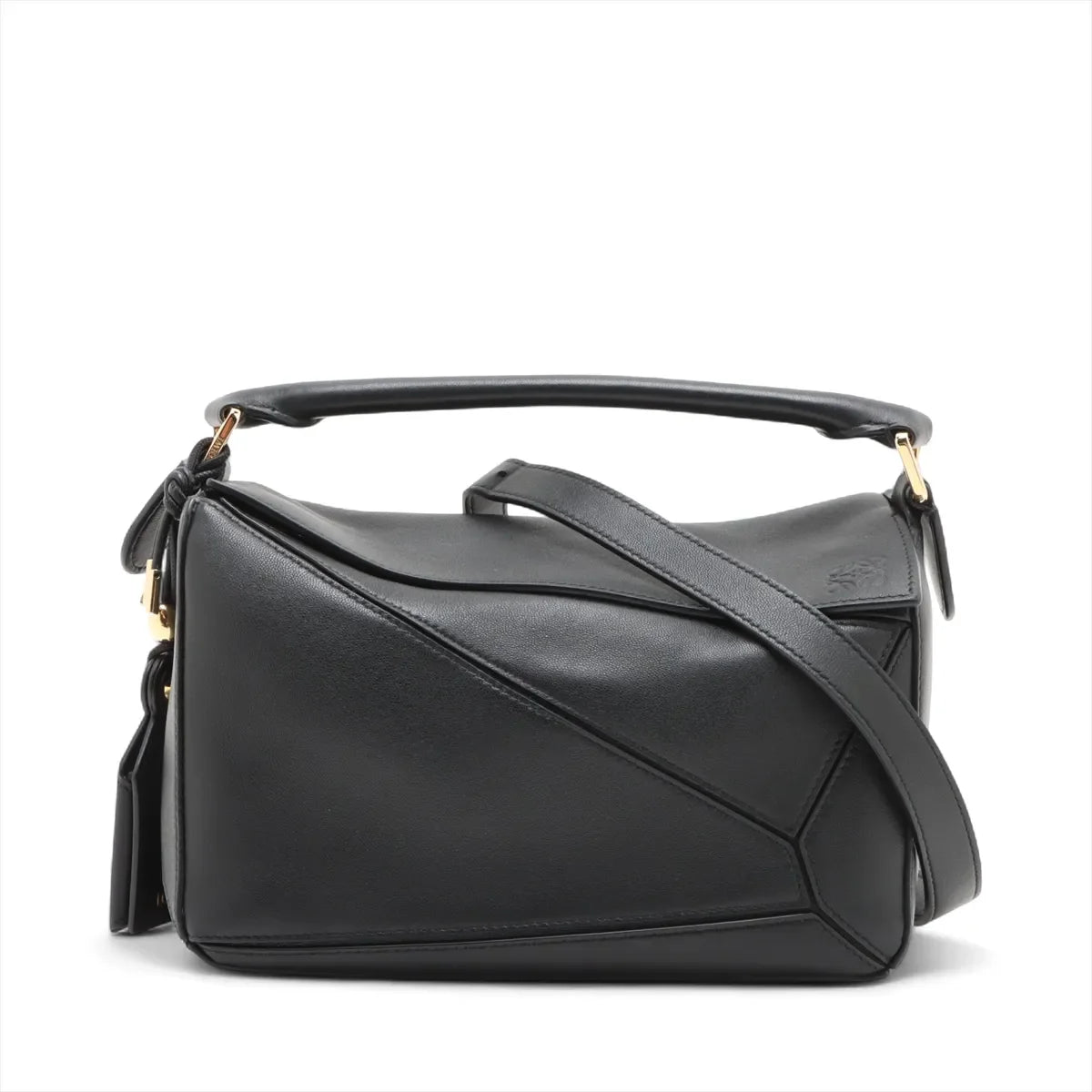 Loewe Black Leather Small Puzzle Bag [Clearance Sale]