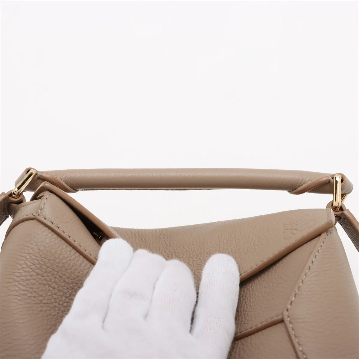 Loewe Beige Leather Mini Puzzle Bag [Clearance Sale]