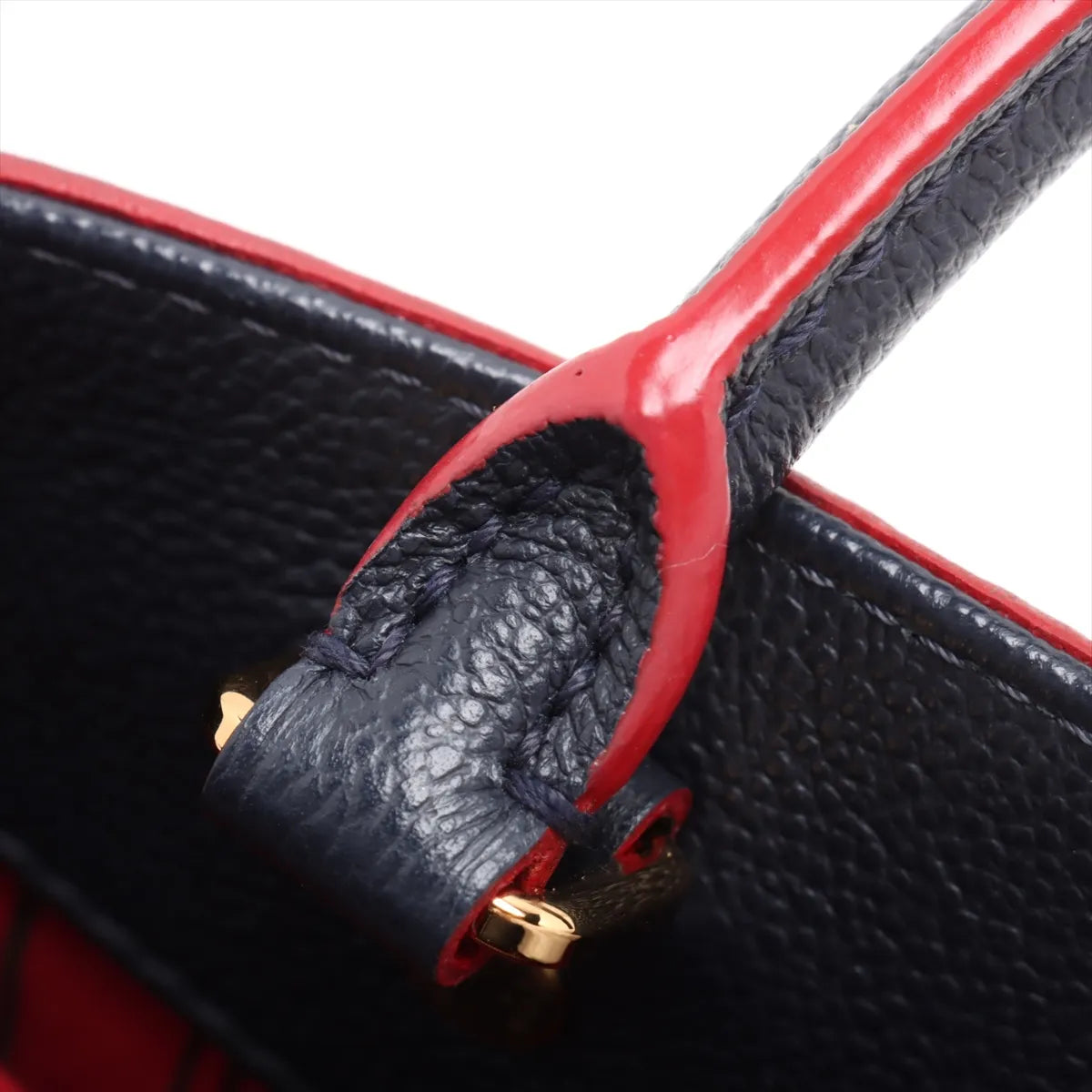 Louis Vuitton Navy Rouge Monogram Empreinte Leather Montaigne MM [Clearance Sale]