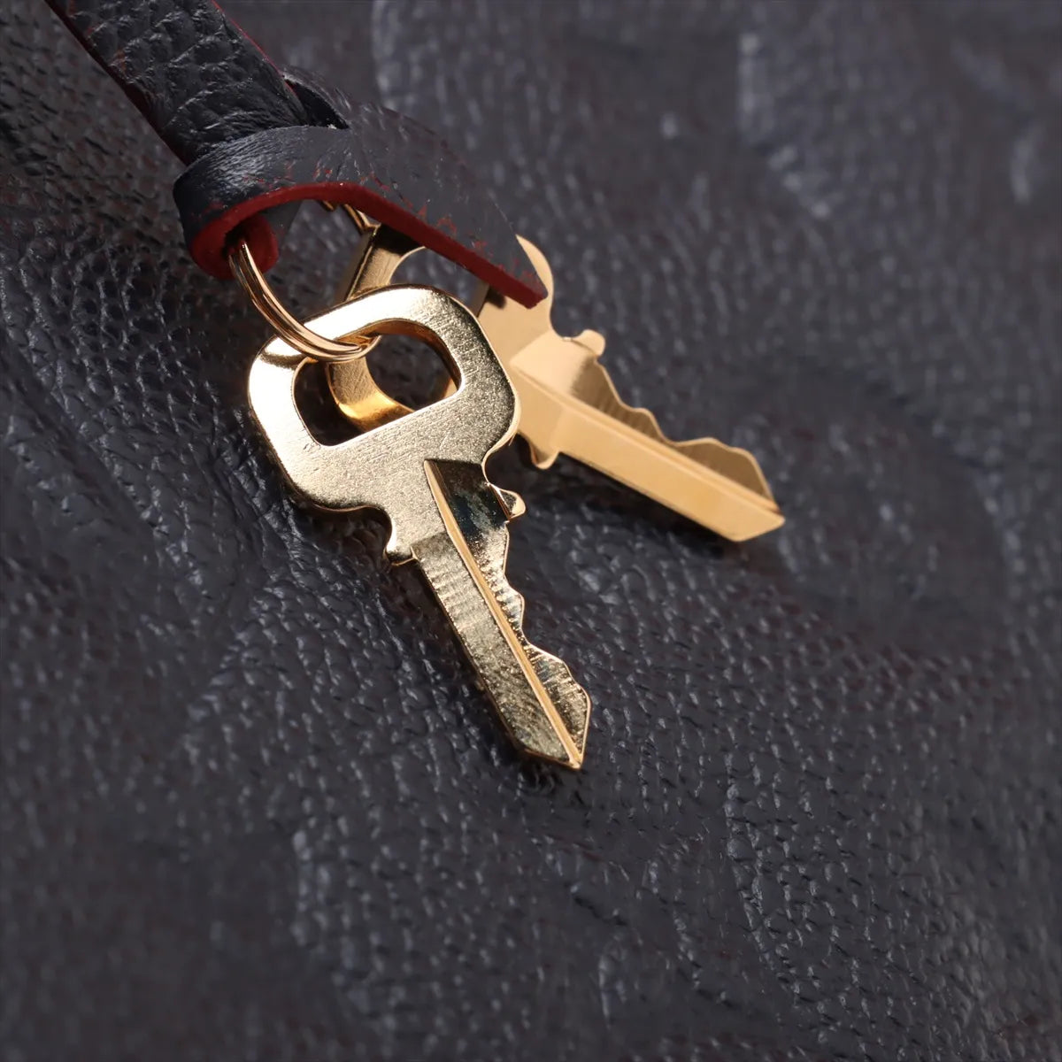 Louis Vuitton Navy Rouge Monogram Empreinte Leather Montaigne MM [Clearance Sale]