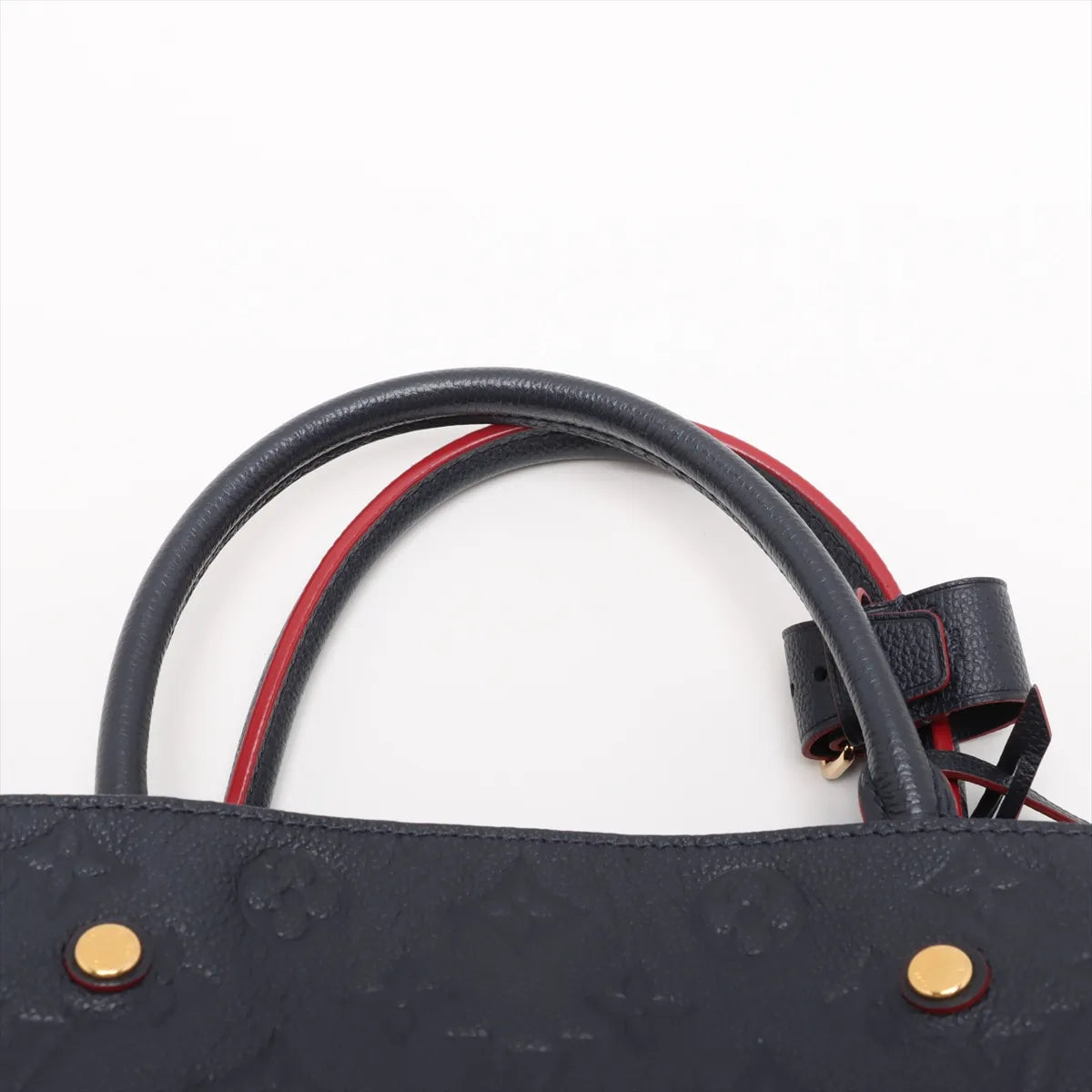 Louis Vuitton Navy Rouge Monogram Empreinte Leather Montaigne MM [Clearance Sale]